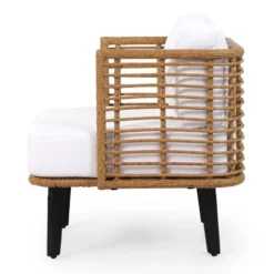 Nic Outdoor Wicker Club Chair With Cushion - Light Brown/White - Christopher Knight Home 10 Nic Outdoor Wicker Club Chair With Cushion - Light Brown/White - Christopher Knight Home -Homcom Store GUEST 4a9afa43 b51a 472c ac08 1865ee4cafa1