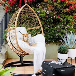 Britanna Patio Hanging Egg Chair - Natural - Opalhouse™ 9 Britanna Patio Hanging Egg Chair - Natural - Opalhouse™ -Homcom Store GUEST 4b072736 06c1 4fa1 8662 422f2020ef23