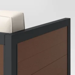 Bryant 2pc Faux Wood Patio Loveseat & Coffee Table - Gray/Natural - Threshold™ -Homcom Store GUEST 4b3c6964 0f23 4bf8 899e c9fc36e30d43