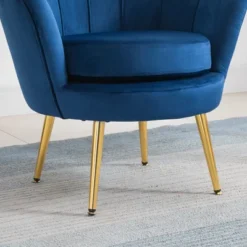 HomCom Elegant Velvet Upholstered Accent Leisure Club Chair With Gold Metal Legs 16 HomCom Elegant Velvet Upholstered Accent Leisure Club Chair With Gold Metal Legs -Homcom Store GUEST 4b7aebc4 7d6c 4017 945a a7b1f5c0bdd4