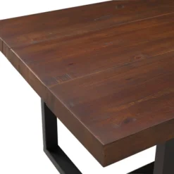 72" Modern Farmhouse Solid Wood Distressed Plank Top Dining Table - Saracina Home 9 72" Modern Farmhouse Solid Wood Distressed Plank Top Dining Table - Saracina Home -Homcom Store GUEST 4c7771cf 0134 4e60 af5f adf6bf8766c0