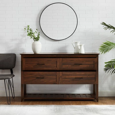 Transitional 4 Drawer Buffet - Saracina Home 5 Transitional 4 Drawer Buffet - Saracina Home - Image 5