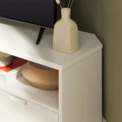 Cara Mid-Century Modern 3 Drawer Corner TV Stand For TVs Up To 58" - Saracina Home 35 Cara Mid-Century Modern 3 Drawer Corner TV Stand For TVs Up To 58" - Saracina Home -Homcom Store GUEST 4d460d9d e580 44a2 a814 3c51012cc883