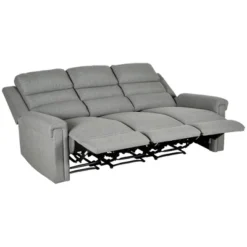 HOMCOM Recliner Sofa Couch With Easy Pull Handles And Adjustable Footrest, 3 Seater Sofa Modern Couch, Gray 7 HOMCOM Recliner Sofa Couch With Easy Pull Handles And Adjustable Footrest, 3 Seater Sofa Modern Couch, Gray -Homcom Store GUEST 4e524981 c02c 4ca4 b112 cfc002a69fca