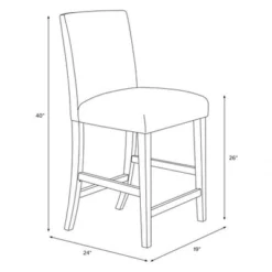 25" Velvet Parsons Counter Height Barstool Wood - Threshold™ 15 25" Velvet Parsons Counter Height Barstool Wood - Threshold™ -Homcom Store GUEST 502e98e9 d371 4be1 ac02 195efdc5d03b