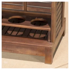 Riviera Acacia Wood Bar - Rich Mahogany - Christopher Knight Home -Homcom Store GUEST 507e18b9 03d1 4c33 ad84 1ad9418cbb0a