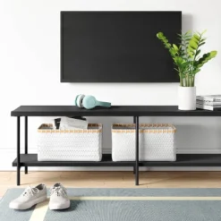 Wood And Metal TV Stand For TVs Up To 60" - Room Essentials™