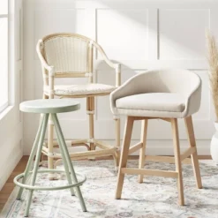 Parksley Rattan And Woven Counter Height Barstool White - Threshold™ 7 Parksley Rattan And Woven Counter Height Barstool White - Threshold™ -Homcom Store GUEST 51f30ece 4c8b 4fcf 8461 e948b9e3ffda