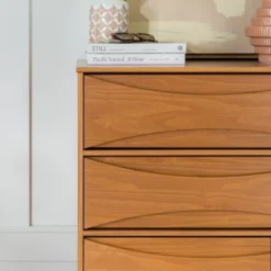 Mid-Century Modern Contoured 5 Drawer Chest Of Drawers - Saracina Home 24 Mid-Century Modern Contoured 5 Drawer Chest Of Drawers - Saracina Home -Homcom Store GUEST 52450d7c 149b 4658 bbc3 0638d4783538