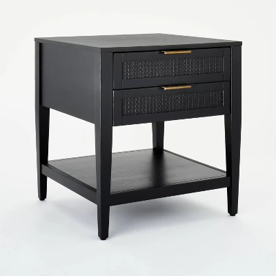 East Bluff 2 Drawers Woven Accent Table Black - Threshold™ Designed With Studio McGee 7 East Bluff 2 Drawers Woven Accent Table Black - Threshold™ Designed With Studio McGee - Image 7
