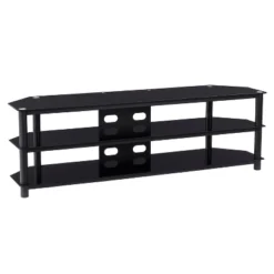 Travers Open Shelves TV Stand For TVs Up To 82" Black - CorLiving 13 Travers Open Shelves TV Stand For TVs Up To 82" Black - CorLiving -Homcom Store GUEST 54f85528 267a 418b bedf 533a44ec7149