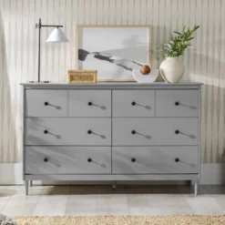 Stiva Classic Mid-Century Modern Horizontal 6 Drawer Dresser - Saracina Home 22 Stiva Classic Mid-Century Modern Horizontal 6 Drawer Dresser - Saracina Home -Homcom Store GUEST 55a1bf06 cdad 4041 80a8 dbce1286add0