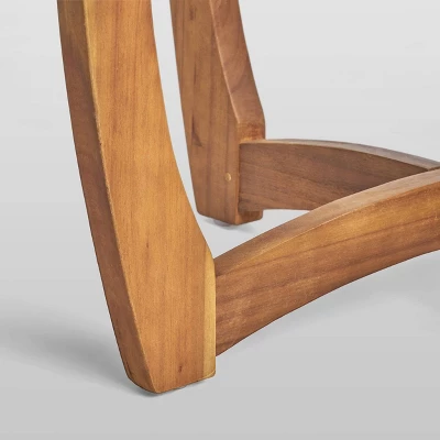 Casa 3pc Acacia Bistro Set - Teak/Dark Gray - Christopher Knight Home 4 Casa 3pc Acacia Bistro Set - Teak/Dark Gray - Christopher Knight Home - Image 4