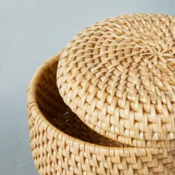 Woven Basket With Lid Natural - Hearth & Hand™ With Magnolia 7 Woven Basket With Lid Natural - Hearth & Hand™ With Magnolia -Homcom Store GUEST 5771aee5 3de9 4b2d 8eea 1b818536233b