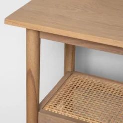 Wood & Cane Console Table - Hearth & Hand™ With Magnolia 13 Wood & Cane Console Table - Hearth & Hand™ With Magnolia -Homcom Store GUEST 580df79e d800 4e4c b250 13352b3669ec