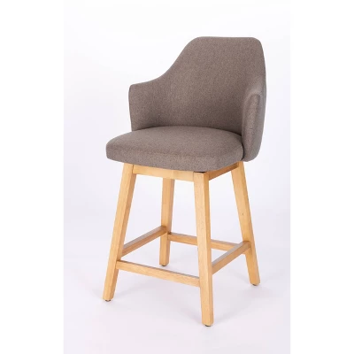Kinston Swivel Curved Back Upholstered Counter Height Barstool - Threshold™ 11 Kinston Swivel Curved Back Upholstered Counter Height Barstool - Threshold™ - Image 11