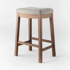 Candor Wood And Upholstered Saddle Counter Height Barstool - Threshold™ 14 Candor Wood And Upholstered Saddle Counter Height Barstool - Threshold™ -Homcom Store GUEST 5b16e3f6 659a 452c 94c6 c37d9de19550