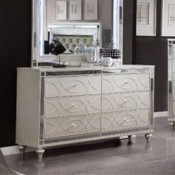 3pc Queen La Mesa Bed Nightstand And Dresser Set Silver - HOMES: Inside + Out 14 3pc Queen La Mesa Bed Nightstand And Dresser Set Silver - HOMES: Inside + Out -Homcom Store GUEST 5b3b47de 6132 47e6 a794 d6785296bc98