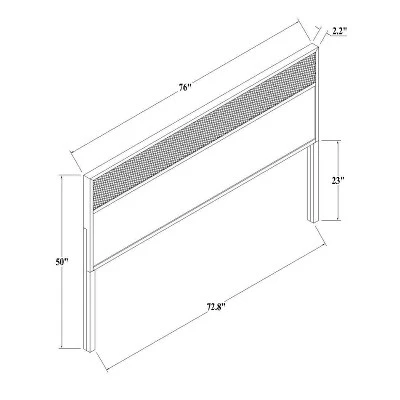 Wood & Cane Transitional Headboard - Hearth & Hand™ With Magnolia 7 Wood & Cane Transitional Headboard - Hearth & Hand™ With Magnolia - Image 7