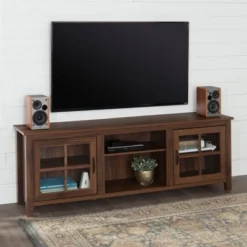 Tasi Glass Door Console TV Stand For TVs Up To 80" - Saracina Home 11 Tasi Glass Door Console TV Stand For TVs Up To 80" - Saracina Home -Homcom Store GUEST 5df2eb10 a430 4013 a951 9057a4d84029