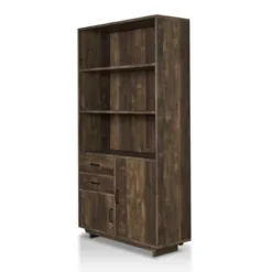 69.8" Tappan Bookcase With Cabinet Reclaimed Oak - HOMES: Inside + Out -Homcom Store GUEST 6126529a 5085 49be aa77 9ed263a2e1ad