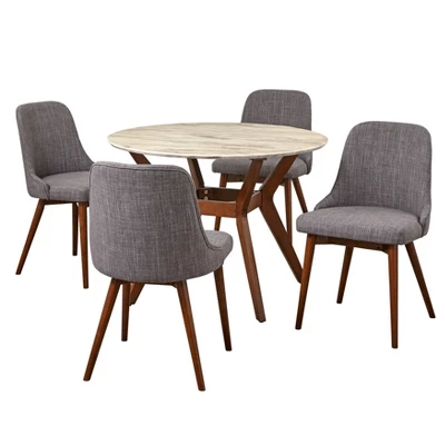 5pc Saville Dining Set Gray - Buylateral 6 5pc Saville Dining Set Gray - Buylateral - Image 6