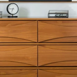 Mid-Century Modern Contoured 6 Drawer Dresser - Saracina Home 33 Mid-Century Modern Contoured 6 Drawer Dresser - Saracina Home -Homcom Store GUEST 61f25de7 0b62 4672 91e0 e130fd8e5839