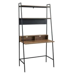 36" Writing Desk With Open Storage Ladder Bookshelf - Saracina Home -Homcom Store GUEST 62238f92 a3f2 4932 b53f 1b8c4ab359c8