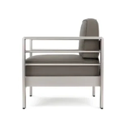 Cape Coral 5pc Aluminum And MGO Seating Set With Fire Table Khaki/Light Gray - Christopher Knight Home 19 Cape Coral 5pc Aluminum And MGO Seating Set With Fire Table Khaki/Light Gray - Christopher Knight Home -Homcom Store GUEST 62a2b742 d5e6 44a8 8753 4394d71e5ae2