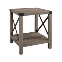 Sophie Rustic Industrial X Frame Side Table - Saracina Home -Homcom Store GUEST 62a6dec9 fa5b 4702 9a54 9992d1cdb652