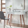 Edie Desk - White/Walnut - Buylateral