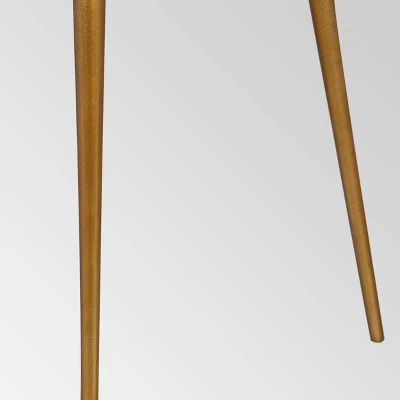 Everts Modern Accent Table Brass - Christopher Knight Home 2 Everts Modern Accent Table Brass - Christopher Knight Home - Image 2