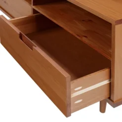 Cara 3 Drawer Mid-Century Modern 3 Drawer TV Stand For TVs Up To 80" - Saracina Home 16 Cara 3 Drawer Mid-Century Modern 3 Drawer TV Stand For TVs Up To 80" - Saracina Home -Homcom Store GUEST 662f7e9b be57 410f af45 916eec0005e7