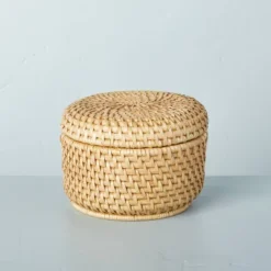 Woven Basket With Lid Natural - Hearth & Hand™ With Magnolia 9 Woven Basket With Lid Natural - Hearth & Hand™ With Magnolia -Homcom Store GUEST 66a4f642 06e1 4c92 934e 2dcb97d900b7