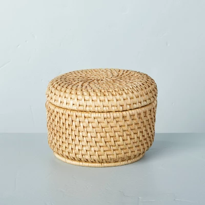 Woven Basket With Lid Natural - Hearth & Hand™ With Magnolia 5 Woven Basket With Lid Natural - Hearth & Hand™ With Magnolia - Image 5