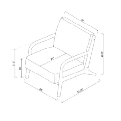 Esters Wood Armchair - Threshold™ 18 Esters Wood Armchair - Threshold™ -Homcom Store GUEST 671b808a 0f51 4b1b 8bb1 34be7d271a3c
