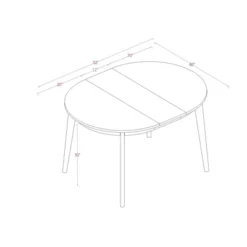 Astrid Mid-Century Round Extendable Dining Table - Threshold™ 13 Astrid Mid-Century Round Extendable Dining Table - Threshold™ -Homcom Store GUEST 67363663 bc12 48bd adb2 c9a5c8b71510