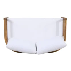 2pc Ellendale Outdoor Acacia Wood Loveseat & Coffee Table Teak/White - Christopher Knight Home 15 2pc Ellendale Outdoor Acacia Wood Loveseat & Coffee Table Teak/White - Christopher Knight Home -Homcom Store GUEST 6799dbb8 fd88 4870 80cf 8fca684c020b