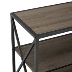 Modern Industrial X Frame Metal And Wood Media Bookshelf - Saracina Home 9 Modern Industrial X Frame Metal And Wood Media Bookshelf - Saracina Home -Homcom Store GUEST 679c835e 1c70 43ee 9683 1e0a83265bd8