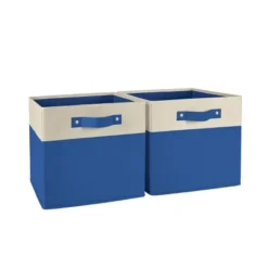 2pc Kids' 10.5" Two-Toned Folding Storage Bin Set - RiverRidge Home -Homcom Store GUEST 67ff2a3e 483e 47b6 bbbf d3ff3cb9f26a