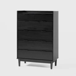 Mid-Century Modern Solid Wood 6 Drawer Vertical Dresser - Saracina Home 28 Mid-Century Modern Solid Wood 6 Drawer Vertical Dresser - Saracina Home -Homcom Store GUEST 6d2c0779 4091 45d2 b54a 87bae790d2cd