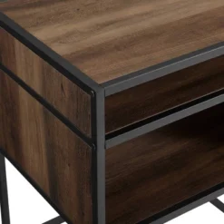 Modern Wood And Metal Side Table With Open Storage - Saracina Home 10 Modern Wood And Metal Side Table With Open Storage - Saracina Home -Homcom Store GUEST 6d692c65 a25d 418b aabb 396c7cfe6a2d