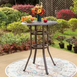 Captiva Designs 3pc Cast Aluminum Outdoor Patio Dining Set With Bar Stools Brown 16 Captiva Designs 3pc Cast Aluminum Outdoor Patio Dining Set With Bar Stools Brown -Homcom Store GUEST 6dc1ff33 04bb 425a 9946 a3ae3b479cf6