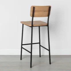 Wood & Steel Bar Stool - Natural/Black - Hearth & Hand™ With Magnolia 8 Wood & Steel Bar Stool - Natural/Black - Hearth & Hand™ With Magnolia -Homcom Store GUEST 6eaa47a6 9822 41a0 a64f 3de14d1eaffd