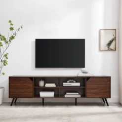 Mid-Century Modern Wide Storage TV Stand For TVs Up To 80" - Saracina Home 12 Mid-Century Modern Wide Storage TV Stand For TVs Up To 80" - Saracina Home -Homcom Store GUEST 6f499918 edba 4a35 8b0f 8398f4abe3f3