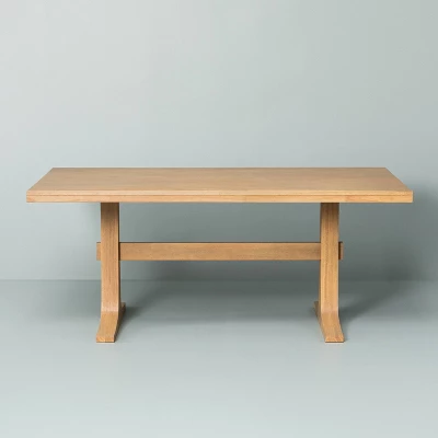 Pedestal Wood Dining Table - Natural - Hearth & Hand™ With Magnolia 2 Pedestal Wood Dining Table - Natural - Hearth & Hand™ With Magnolia - Image 2