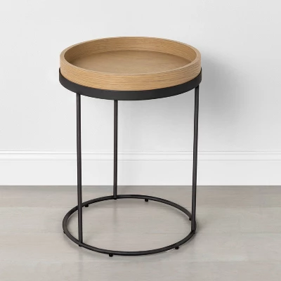Wood & Steel Accent Side Table - Natural/Black - Hearth & Hand™ With Magnolia 2 Wood & Steel Accent Side Table - Natural/Black - Hearth & Hand™ With Magnolia - Image 2