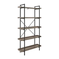 68" 5 Tray Shelf Urban Pipe X Back Bookshelf - Saracina Home -Homcom Store GUEST 7546ba45 c02f 4ca7 b12d e99f32bb0573