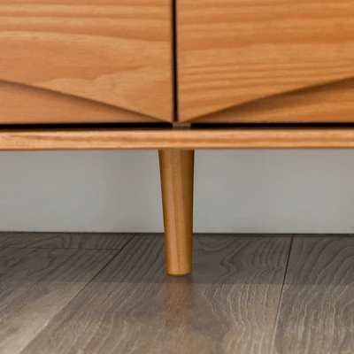 Mid-Century Modern Contoured 6 Drawer Dresser - Saracina Home 15 Mid-Century Modern Contoured 6 Drawer Dresser - Saracina Home - Image 15