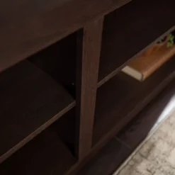 Transitional 4 Cubby Wood Open Storage TV Stand For TVs Up To 65"- Saracina Home 18 Transitional 4 Cubby Wood Open Storage TV Stand For TVs Up To 65"- Saracina Home -Homcom Store GUEST 770a5033 42b4 438e 8cc1 247bb96ab518